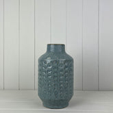Blue ceramic vase